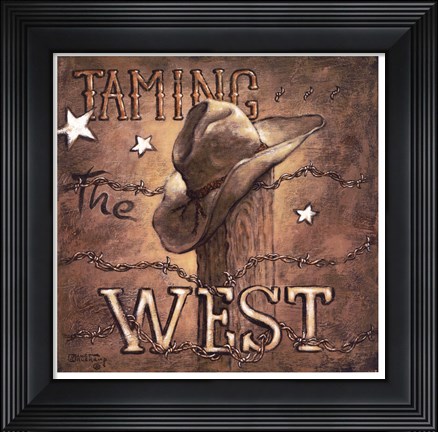 Framed Taming the West Print