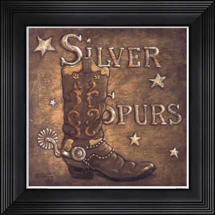 Framed Silver Spurs Print