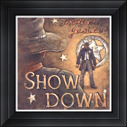 Framed Show Down Print