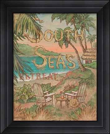 Framed South Seas Retreat Print