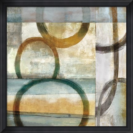 Framed Round and Round I Print