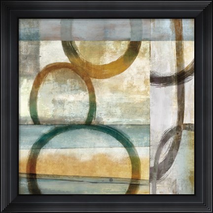 Framed Round And Round I Print