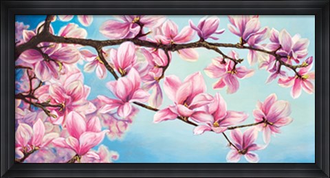 Framed Magnolia in fiore Print