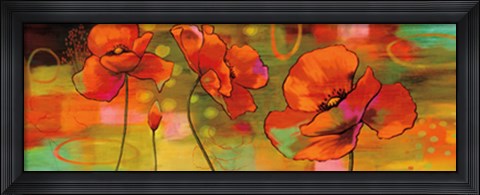 Framed Magical Poppies Print
