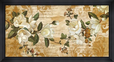 Framed Magnolia Romance Print