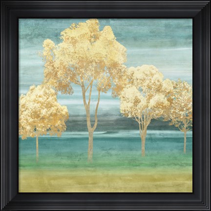 Framed Blue Horizons II Print