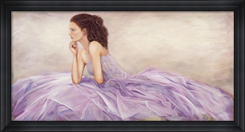 Framed Donna in rosa Print