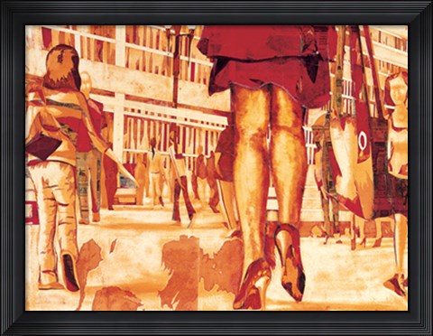 Framed Out for Shopping Print