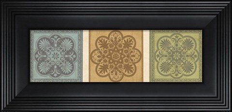 Framed Classical Tiles I Print