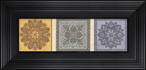 Framed Classical Tiles II Print