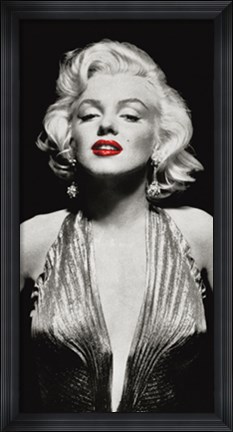 Framed Marilyn in Evening Dress Print