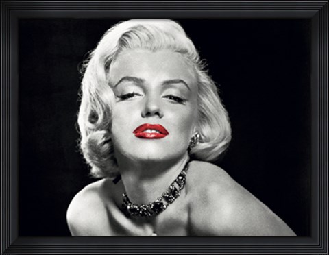 Framed Marilyn Monroe Posing Print