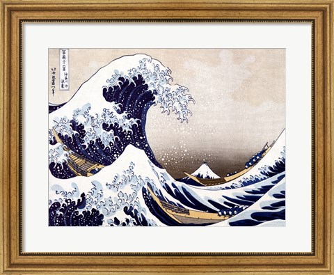 Framed Wave off Kanagawa Print