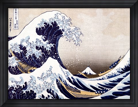 Framed Wave off Kanagawa Print