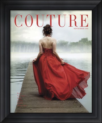 Framed Couture September 1960 Print