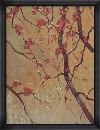 Framed Blossom Panel II (detail) Print