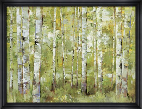 Framed Essence of Green Print