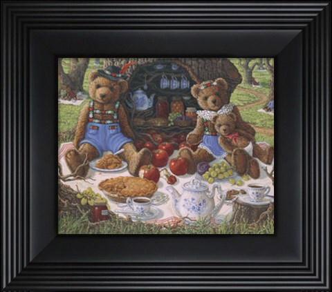 Framed Bentley&#39;s Family Picnic Print