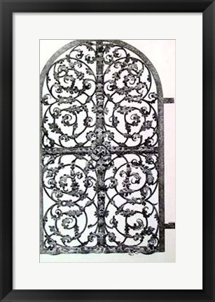 Framed Wrought Iron Gate VII Print