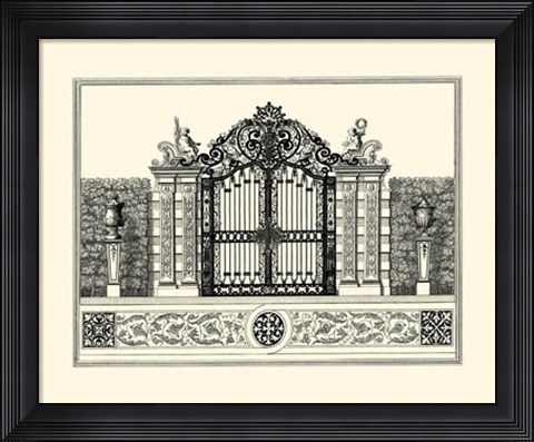 Framed Grand Garden Gate II Print