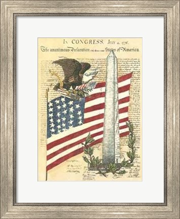 Framed Proud to be an American II Print