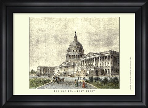 Framed Capitol -East Front Print