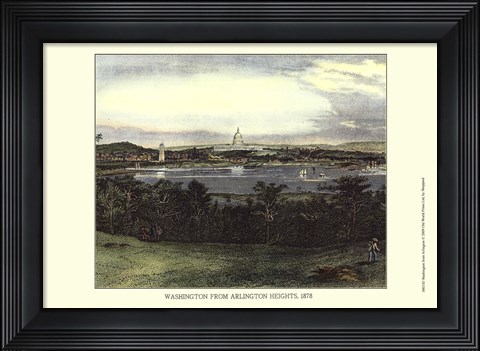 Framed Washington From Arlington Print