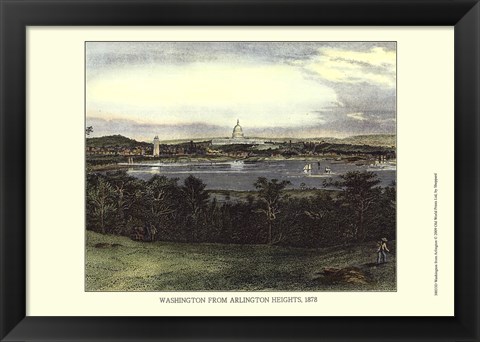 Framed Washington From Arlington Print