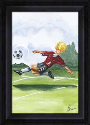 Framed Kickin it I Print