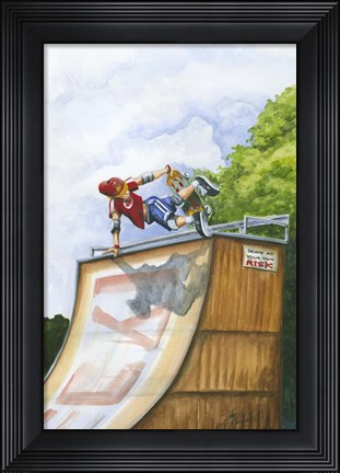 Framed Serious Hangtime Print