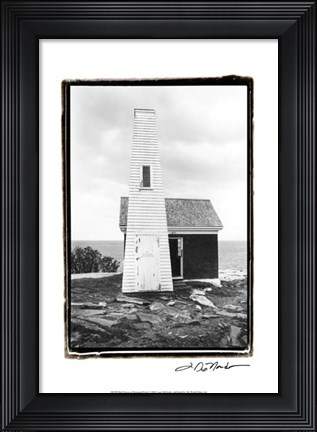 Framed Bell House at Pemaquid Point Print