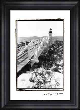 Framed Snow at Marshall Point Print