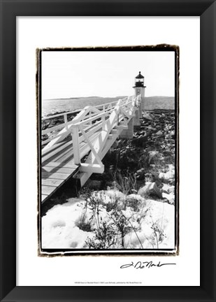 Framed Snow at Marshall Point Print