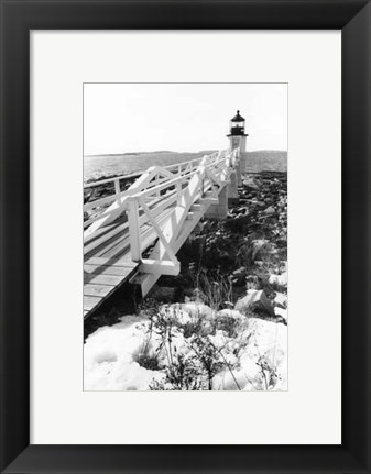 Framed Snow at Marshall Point Print