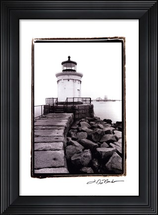 Framed Bug Light, Portland Print