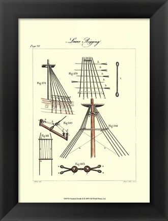 Framed Nautical Details II Print