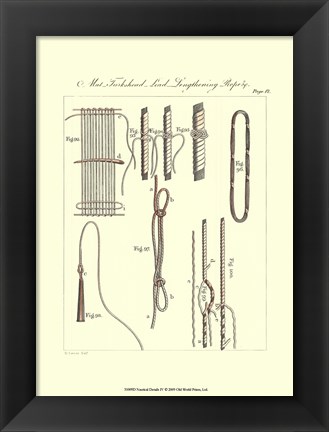 Framed Nautical Details IV Print