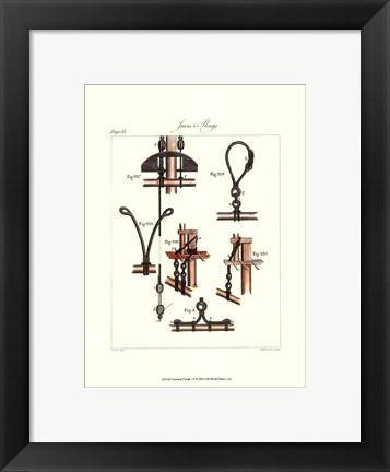 Framed Nautical Details VI Print