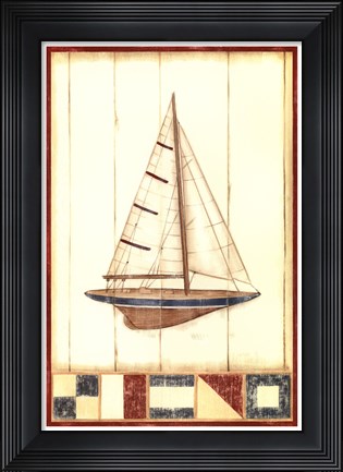 Framed Americana Yacht II Print