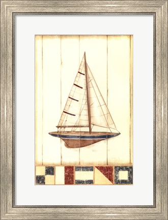 Framed Americana Yacht II Print