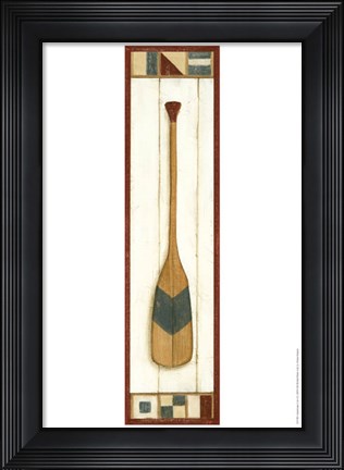 Framed Americana Oar I Print