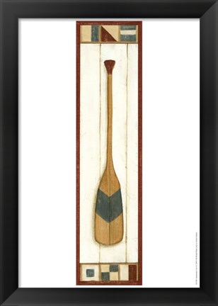 Framed Americana Oar I Print