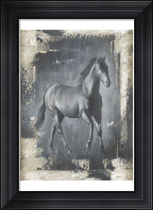 Framed Running Stallion I Print