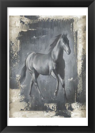 Framed Running Stallion I Print