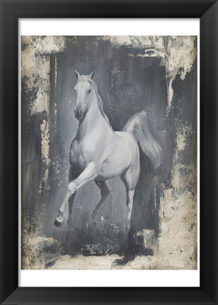 Framed Running Stallion II Print