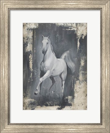 Framed Running Stallion II Print