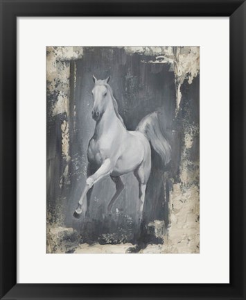 Framed Running Stallion II Print