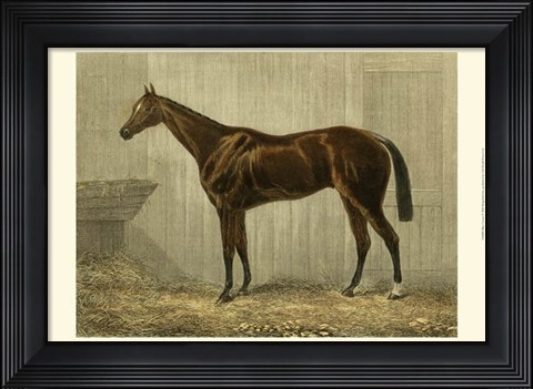 Framed Blue Crown Print