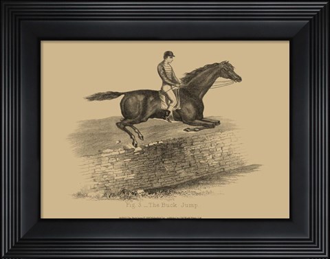 Framed Buck Jump Print