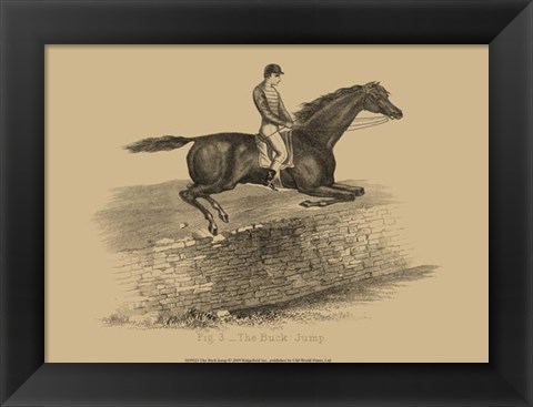 Framed Buck Jump Print